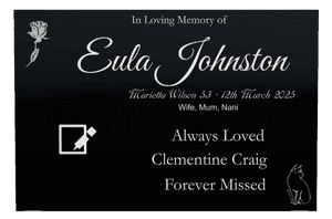 Rectangle Landscape in Loving Memory 78 memorial design preview