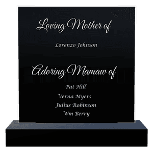 Square - Loving Mother Headstone memorial design preview