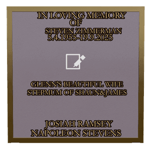 IN LOVING MEMORY memorial design preview