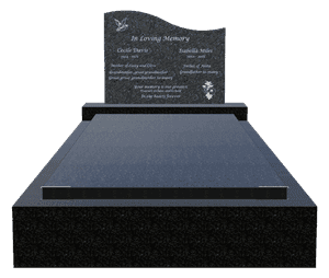 Left Wave - In Our Hearts Forever memorial design preview