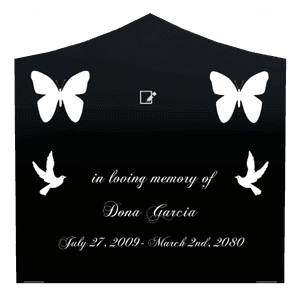 Curved Peak - In Loving Memory 2 memorial design preview
