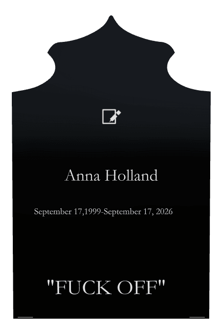 Laser-Etched Black Granite Headstone – Memorial preview