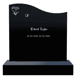 Left Wave - Flower memorial design preview