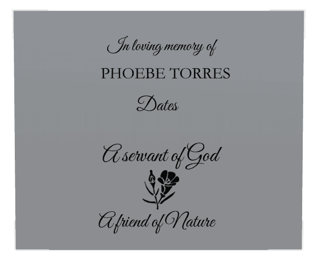 Stainless Steel Plaque Stainless Steel Plaque – In Loving Memory preview