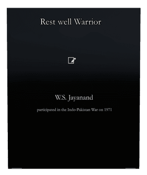 Military Veteran memorial design preview