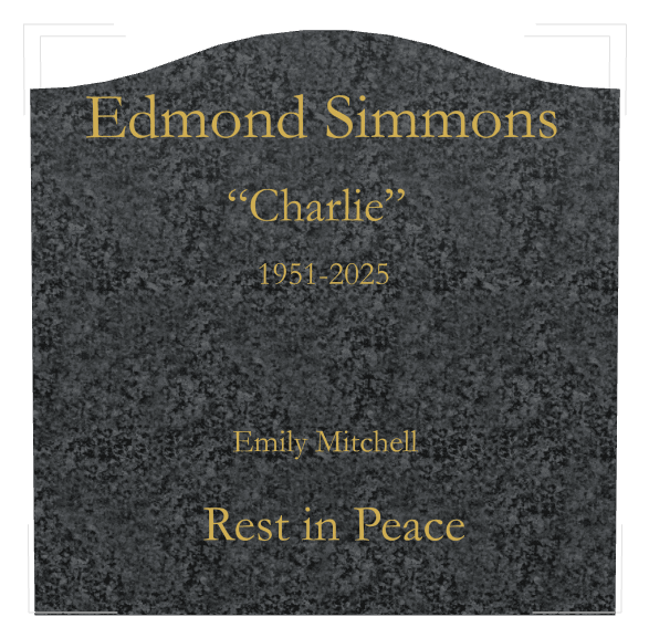 Serpentine Traditional Engraved Headstone – Rest in Peace preview