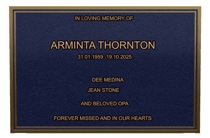 Rectangle (landscape) Bronze Plaque – Biblical Memorial preview