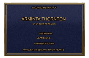 Rectangle Landscape Devoted Husband memorial design preview