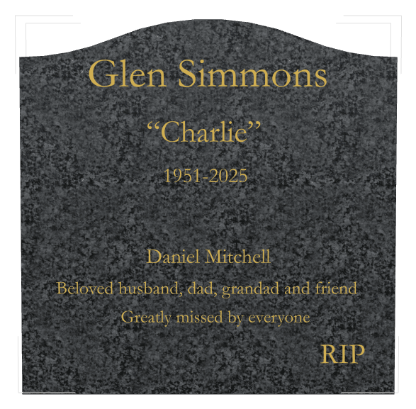 Serpentine Traditional Engraved Headstone – Peter preview