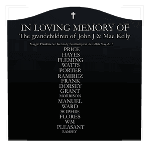 Serpentine - In Loving Memory 130 memorial design preview