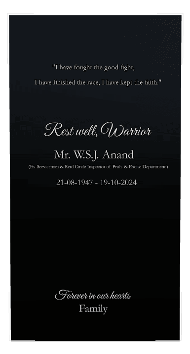 Square Laser-Etched Black Granite Headstone – Fought The Good Fight preview
