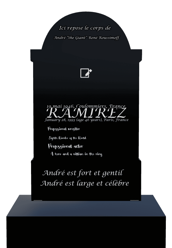 Laser-Etched Black Granite Headstone – Memorial preview