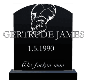 Curved Top - Jude memorial design preview