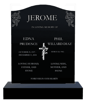 Serpentine - Loving Husband Headstone memorial design preview