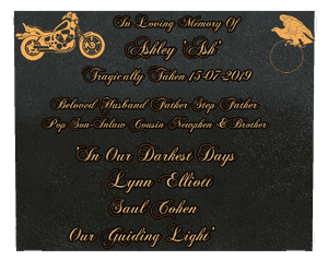 Bronze Plaque - In Loving Memory 2 memorial design preview