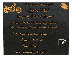 Square - In Loving Memory Plaque memorial design preview