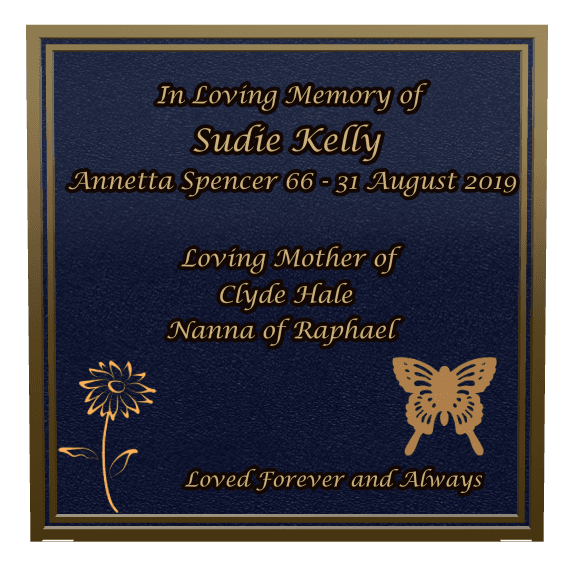 Square Bronze Plaque – Loving Mother preview