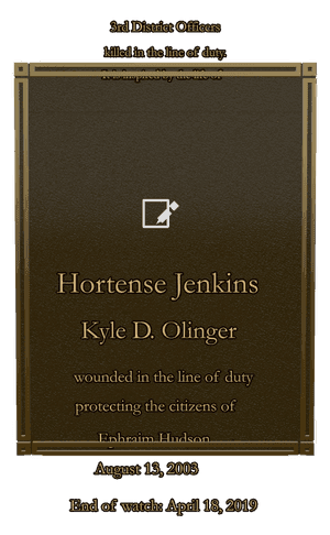 Bronze Plaque - Service memorial design preview