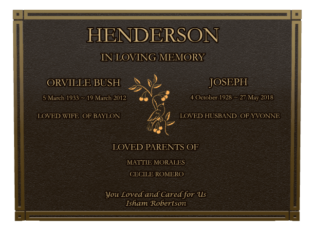 Bronze Plaque Bronze Plaque – In Loving Memory preview