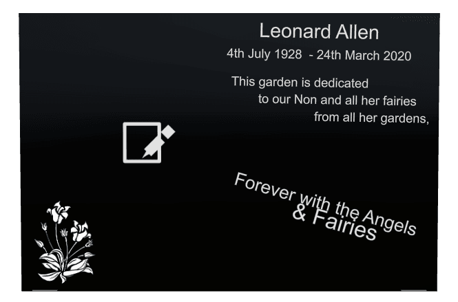 Square Laser-Etched Color Plaque – With The Angels preview