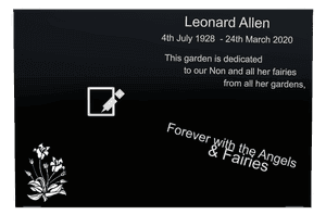 Square - With The Angels memorial design preview