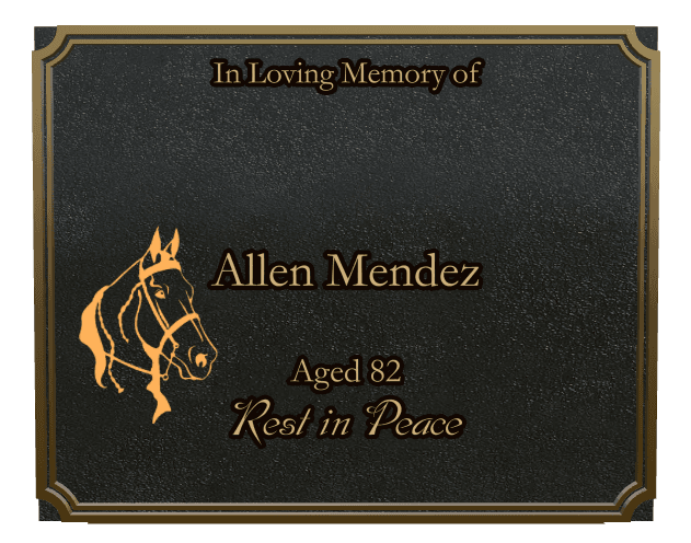 Square Bronze Plaque – Rest in Peace Plaque preview