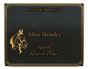 Square - Rest in Peace Plaque memorial design preview