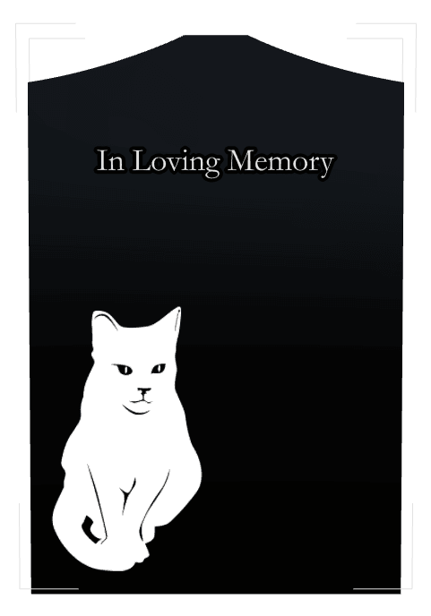 Cropped Peak Laser-Etched Black Granite Headstone – In Loving Memory Headstone preview