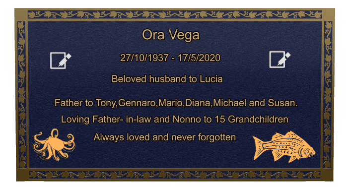 Square Bronze Plaque – Loving Father preview
