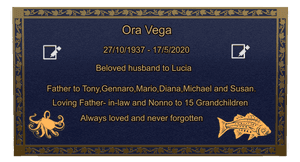 Square - Loving Father 2 memorial design preview