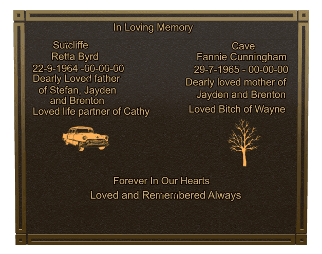Square Bronze Plaque – Life Partner preview