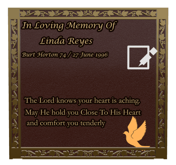 Square Bronze Plaque – In Loving Memory preview