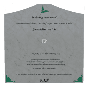 Cropped Peak - In Loving Memory 2 memorial design preview