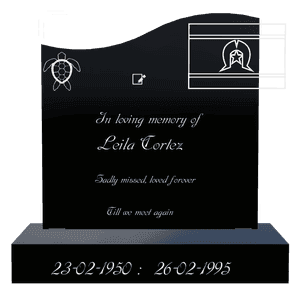 Right Wave - In Loving Memory memorial design preview