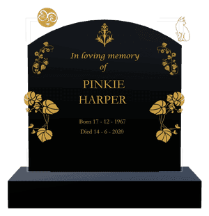 Curved Top - In Loving Memory 5 memorial design preview