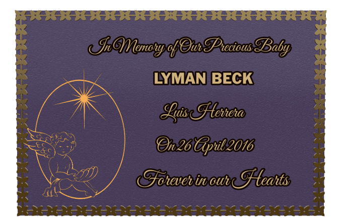 Square Bronze Plaque – Forever in Our Hearts preview