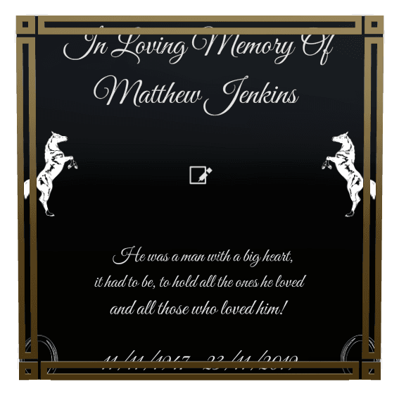 Square Bronze Plaque – In Loving Memory preview