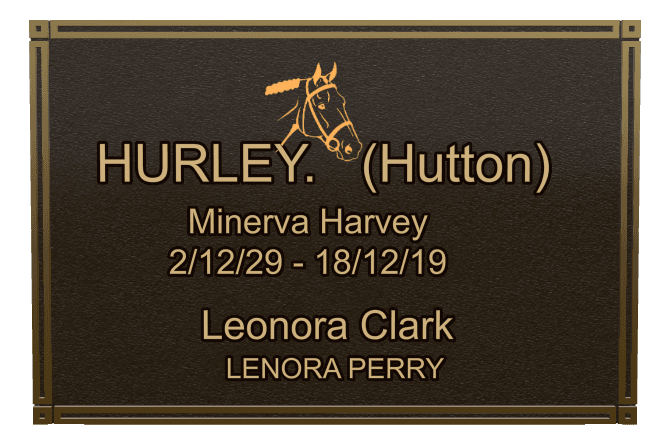 Square Bronze Plaque – Horse Plaque preview
