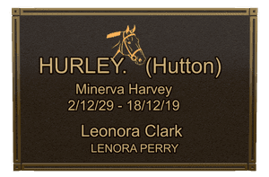 Square - Horse Plaque memorial design preview