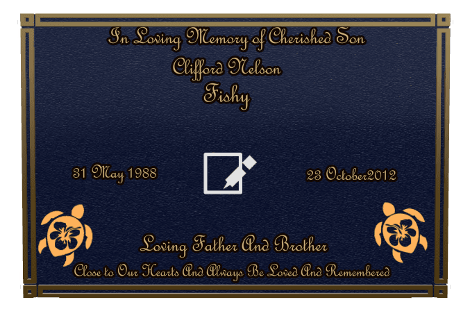 Square Bronze Plaque – Loving Father preview