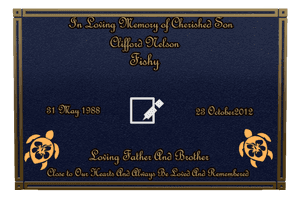 Square - Loving Father 3 memorial design preview