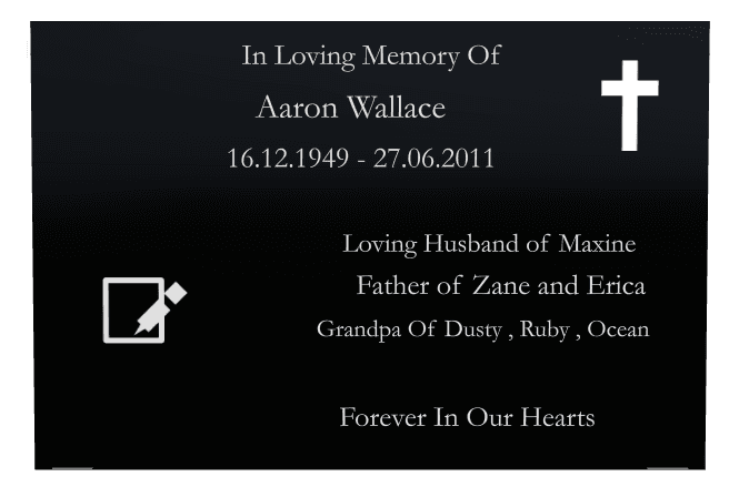 Square Laser-Etched Color Plaque – Loving Husband preview