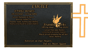 Bronze Plaque - Much Loved Plaque memorial design preview