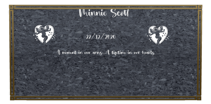 Square Traditional Engraved Plaque – Heart preview