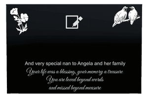 Square - Your Life Was a Blessing memorial design preview