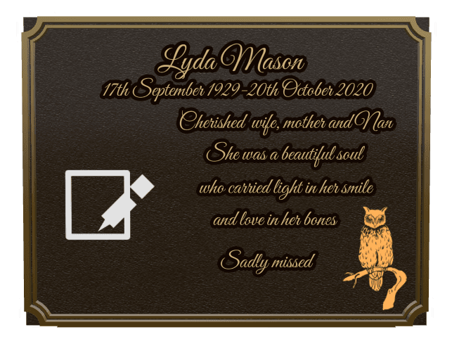Square Bronze Plaque – Beautiful Soul Plaque preview