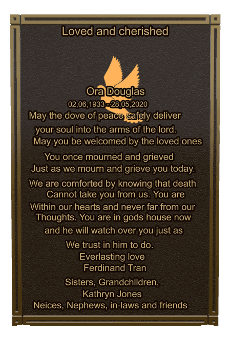 Square Bronze Plaque – Birds Plaque preview