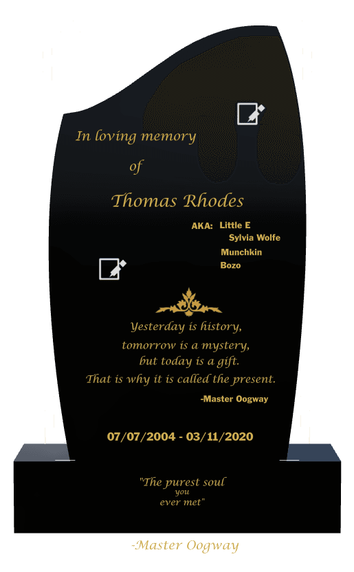 Traditional Engraved Headstone – In Loving Memory Headstone preview
