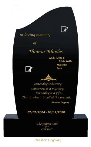 Headstone 40 - In Loving Memory Headstone memorial design preview