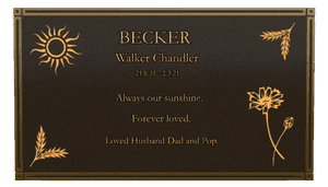 Square - Forever Loved 4 memorial design preview